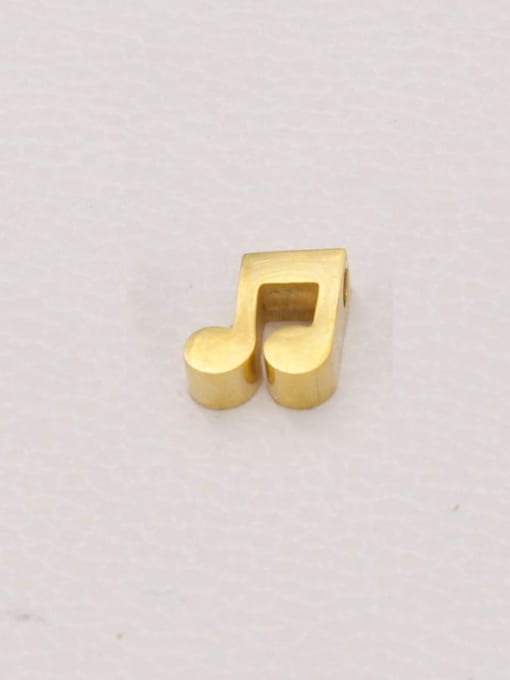 golden Stainless steel Musical Note Bead Pendant