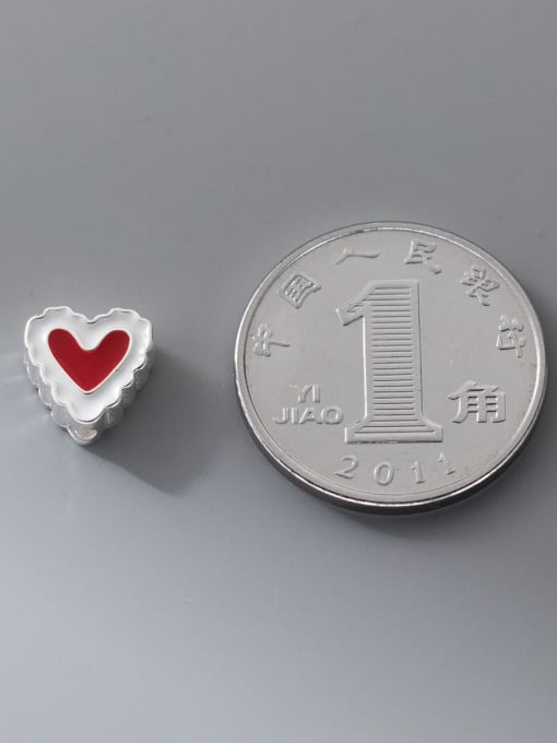 FAN 925 Sterling Silver Enamel Minimalist Heart DIY Pendant 4