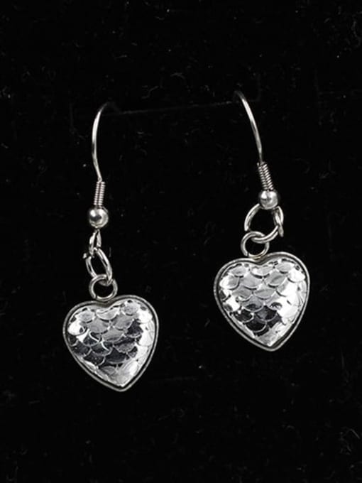 12 Stainless steel Heart Trend Drop Earring