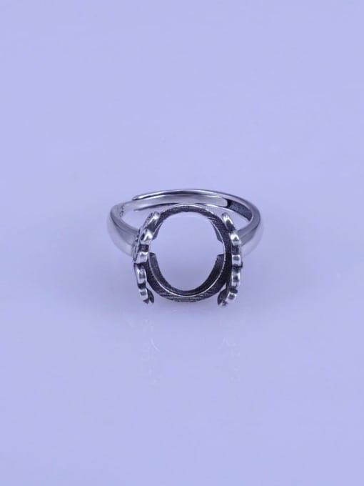 Supply 925 Sterling Silver Geometric Ring Setting Stone size: 11*14mm 0