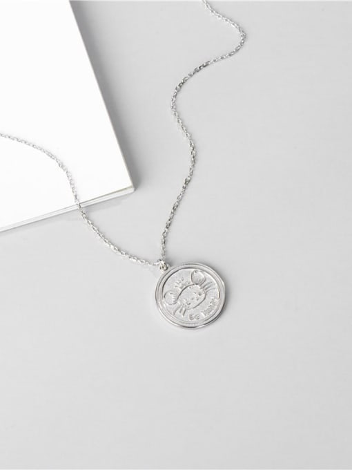 Platinum necklace 925 Sterling Silver Mouse Cute Necklace