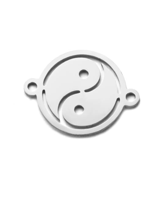 FTime Stainless steel Charm Height : 12 mm , Width: 15.5 mm