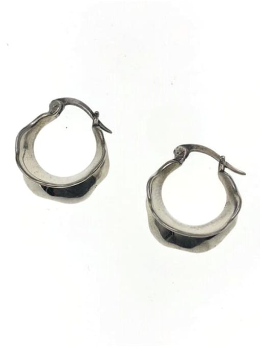 ARTTI 925 Sterling Silver Geometric Minimalist Huggie Earring 3