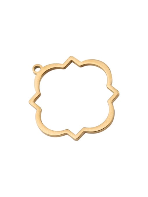golden Stainless steel vintage round pendant