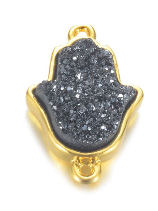 Quicksand black Multicolor Crystal Charm Height : 19 mm , Width: 12.5 mm