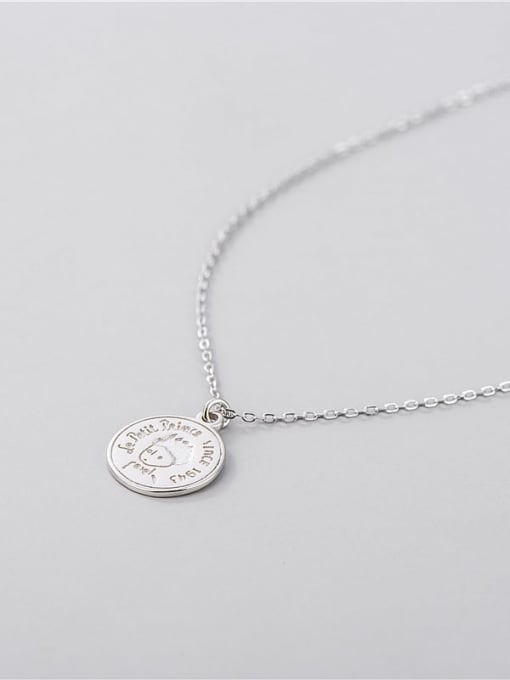 ARTTI 925 Sterling Silver Minimalist Little Prince Round Necklace 2