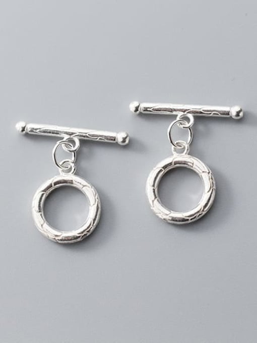 FAN 925 Sterling Silver Toggle Clasp T Height: 25mm, O Width: 14mm 0