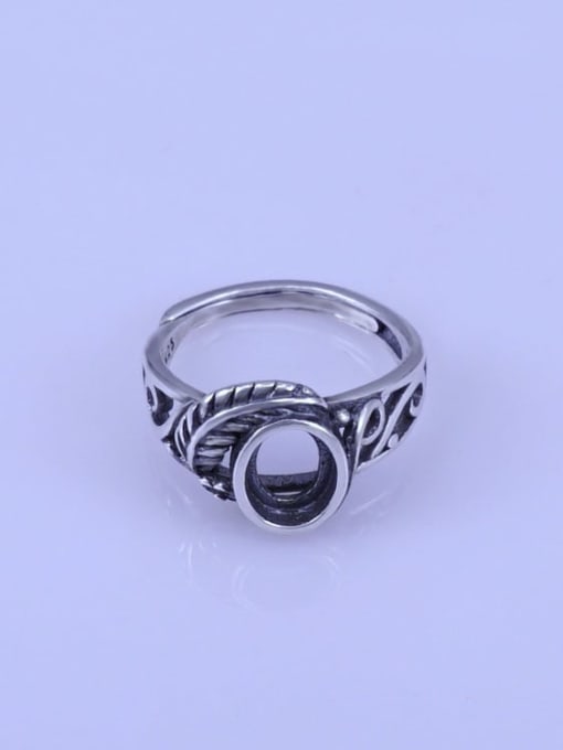 Supply 925 Sterling Silver Oval Ring Setting Stone size: 6*8mm 1