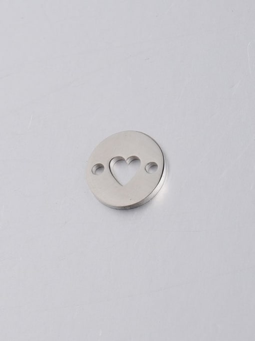 Steel color Stainless steel Heart Minimalist Findings & Components