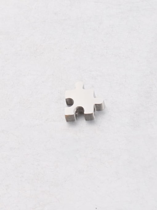 Steel color Stainless steel puzzle small beads