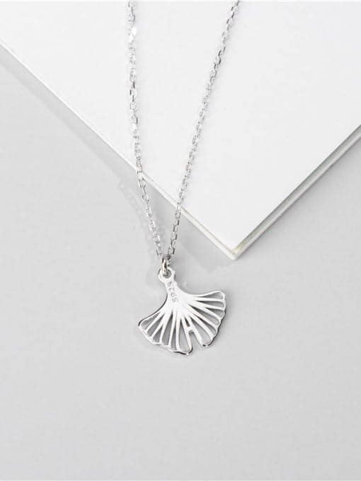 ARTTI 925 Sterling Silver Leaf Minimalist Necklace 1