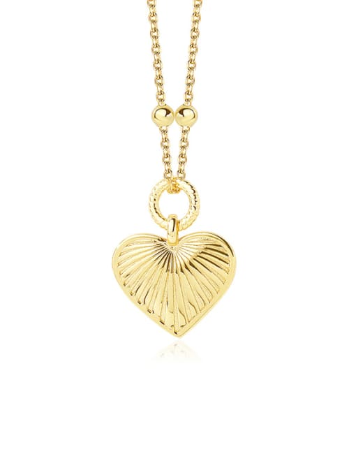YUANFAN 925 Sterling Silver Heart Minimalist Necklace 0