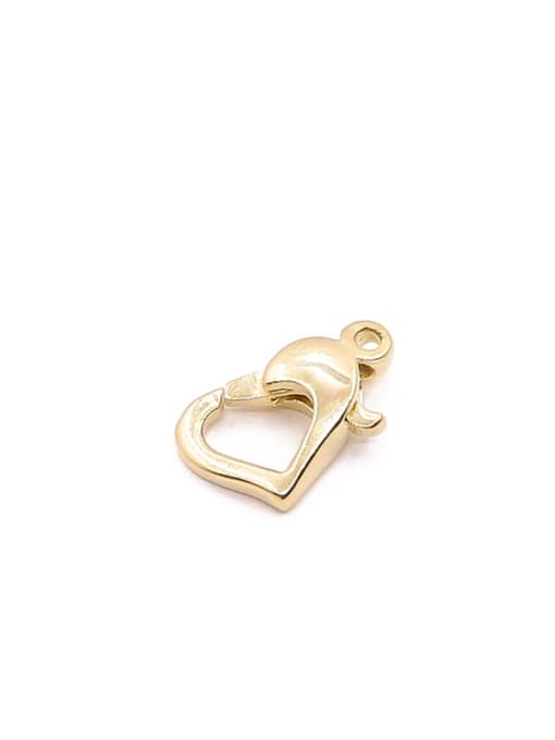 CYS S925 Sterling Silver Versatile Peach Heart Lobster Clasp