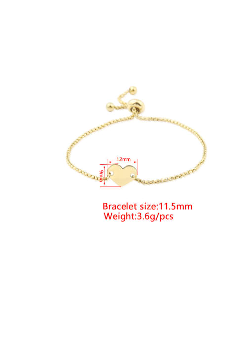 MEN PO Stainless steel Heart Minimalist Bracelet 1
