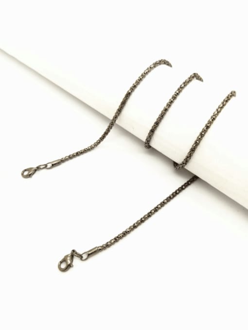 black Stainless steel Minimalist Corn Chain Mask Chain Lanyard Sunglass Chains