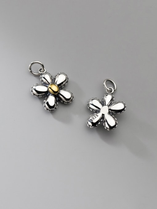FAN 925 Sterling Silver Flower Cute Charms 3