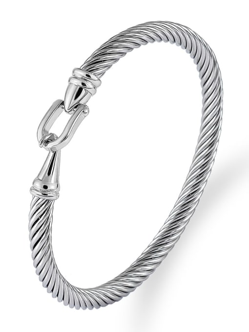 Style 7,Steel color Stainless steel Bracelet