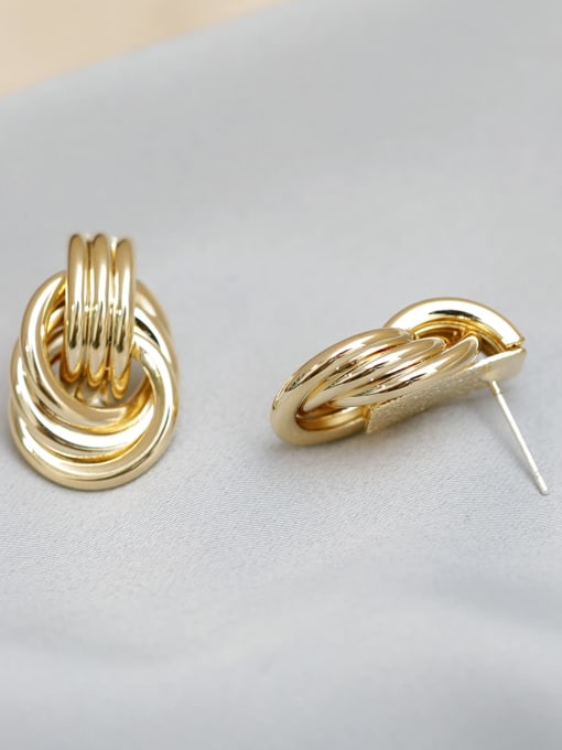 LM Brass Geometric Earring 1