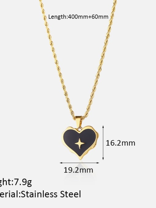 9 Love Necklaces Stainless steel Geometric Hip Hop Necklace