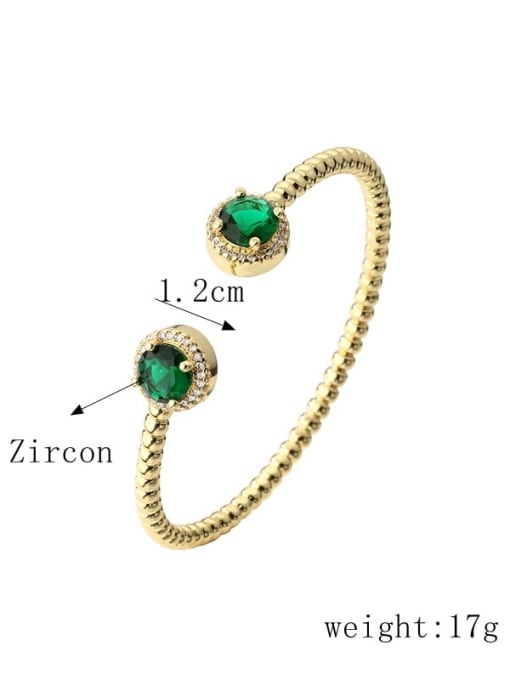 LM Brass Cubic Zirconia Bracelet 4
