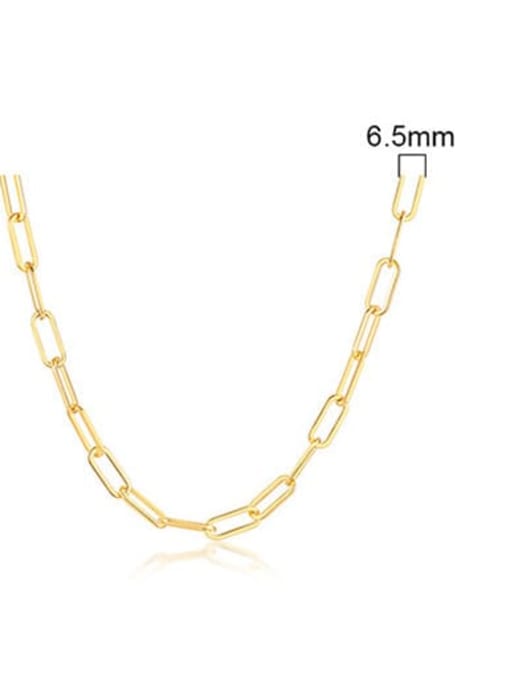 6.5mm,50cm And 5cm Length Stainless steel Link Necklace