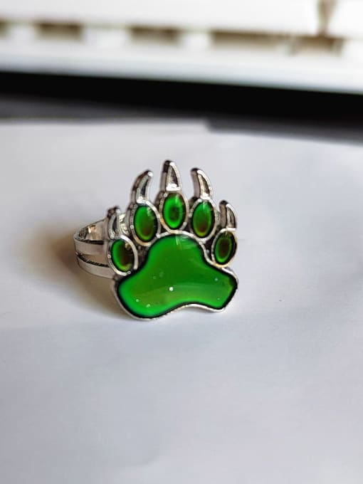 Big Bear Claw Alloy Icon Cute Band Ring