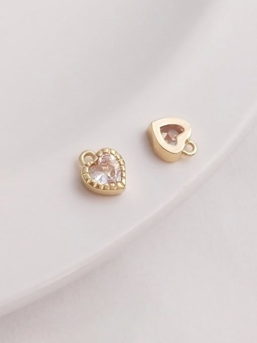 +white Heart Pendant N-DIY-0014 Gemstone Crystal Chain Heart Pendant Minimalist Handmade Beaded Necklace