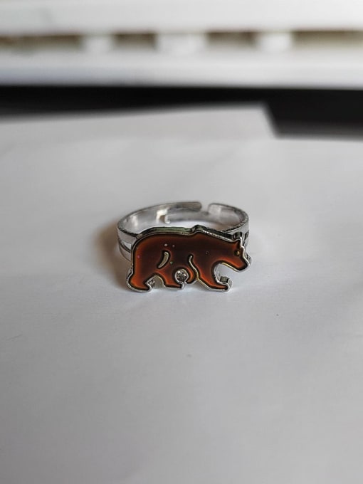 Polar bear Alloy Icon Cute Band Ring