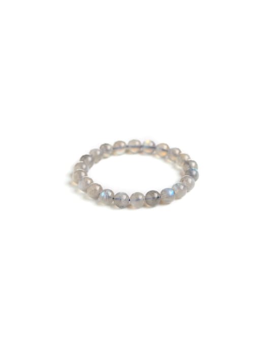 NA-Stone Moonstone Minimalist Handmade Beaded Bracelet 0
