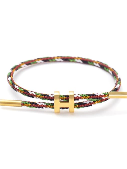 Colorful Titanium Steel Adjustable Bracelet