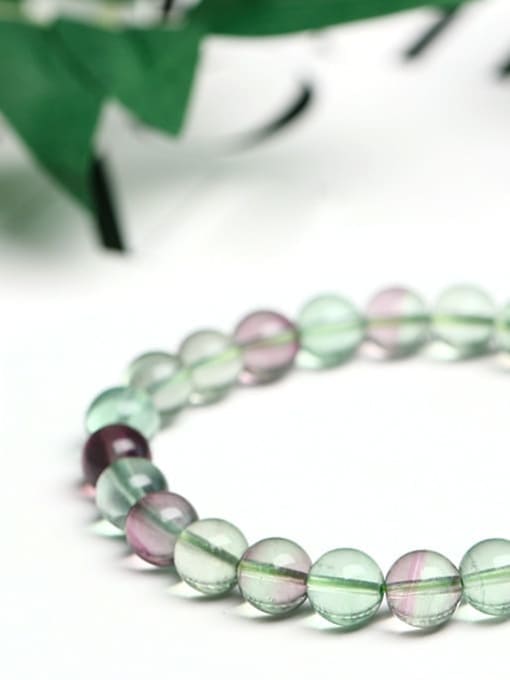 5A natural color fluorite Bracelet Crystal Minimalist Candy colors Handmade Beaded Bracelet