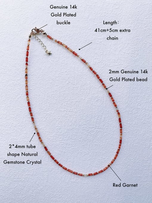 Scarlet White N-STMT-0002 Natural Round Shell Beads Chain Handmade Beaded Necklace 2