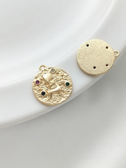 +Girl Pendant N-DIY-0032 Natural Gemstone Crystal Beads Chain Geometry Pendant Handmade Beaded Necklace