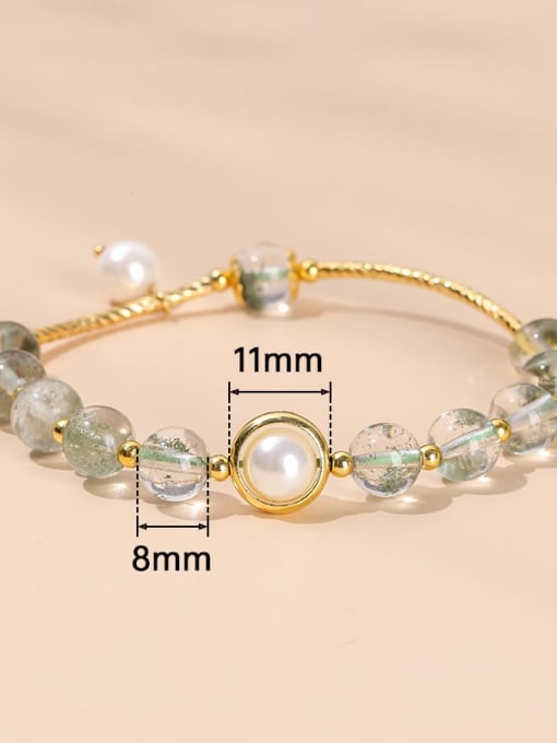 NA-Stone Alloy Freshwater Pearl Geometric Vintage Beaded Bracelet 3