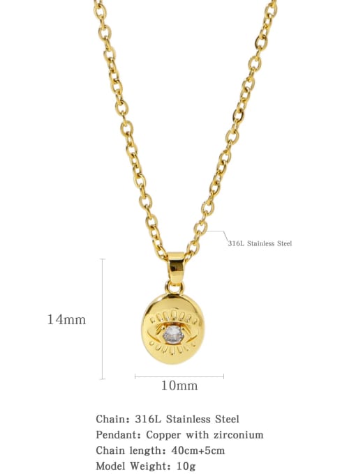 HN0023 Stainless steel Classic Sun Necklace With 16 Inch