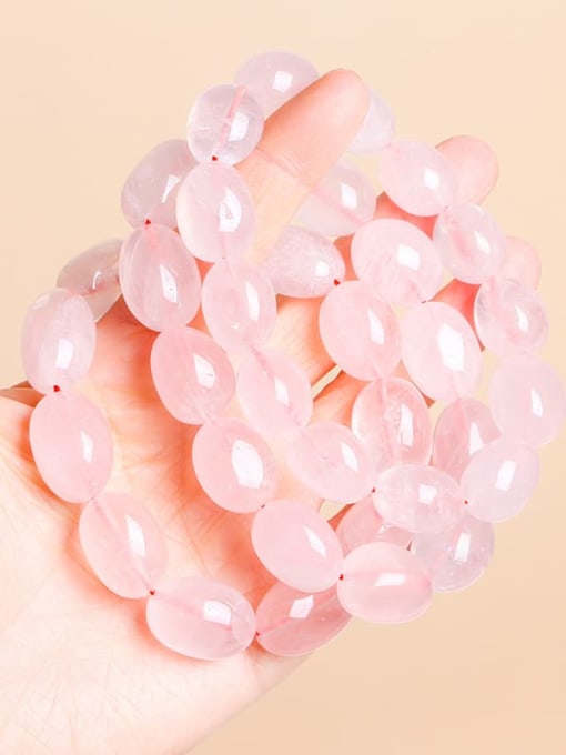 Pink Crystal original stone bracelet Crystal Minimalist Handmade Beaded Bracelet