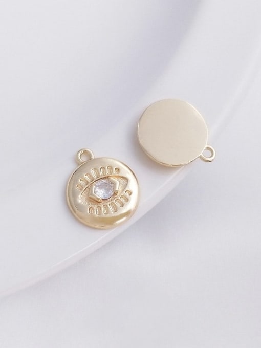 +round Pendant N-DIY-0016 Brown Agate Chain Flower  Pendant Vintage Handmade Beaded Necklace