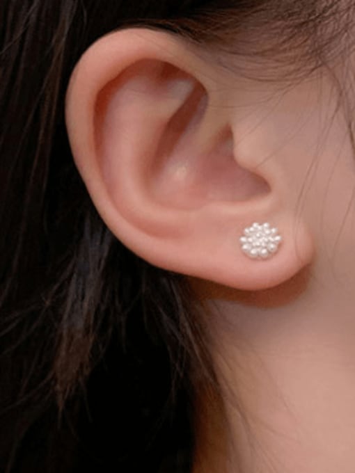 LM Alloy Imitation Pearl Geometric Cute Stud Earring 1