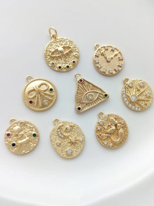 Scarlet White N-DIY-0033 Natural Gemstone Crystal Beads Chain Geometry Pendant Handmade Beaded Necklace 3