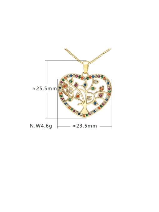 XYZ Brass Cubic Zirconia Heart Minimalist Necklace 4