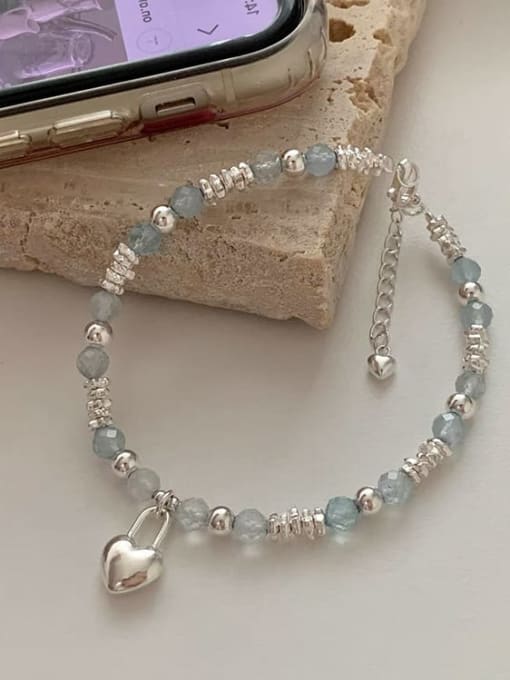 Love Bracelet Alloy Freshwater Pearl Geometric Dainty Beaded Bracelet