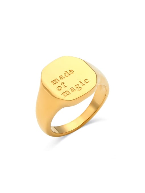 Made of Magic Stainless steel Classic Signet Ring