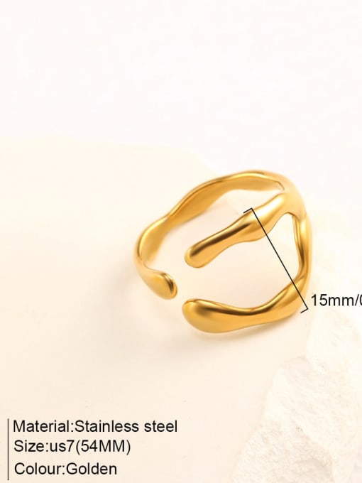 Gold color, TR18921 Stainless steel metal Rings