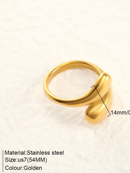 Gold Color, TR18919 Stainless steel metal Rings
