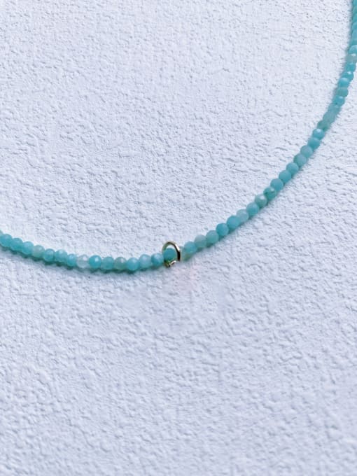 Natural Stone Chain N-DIY-013  Natural Stone Chain Heart  Pendant Bohemia Handmade Beaded Necklace