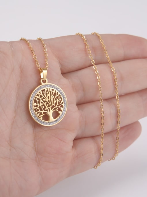 LM Stainless steel Tree of Life Necklace 3