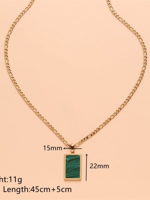 LM Stainless steel Shell Geometric Necklace 2