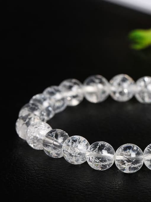 White crystal Crystal Minimalist Handmade Beaded Bracelet/Multi-color optional