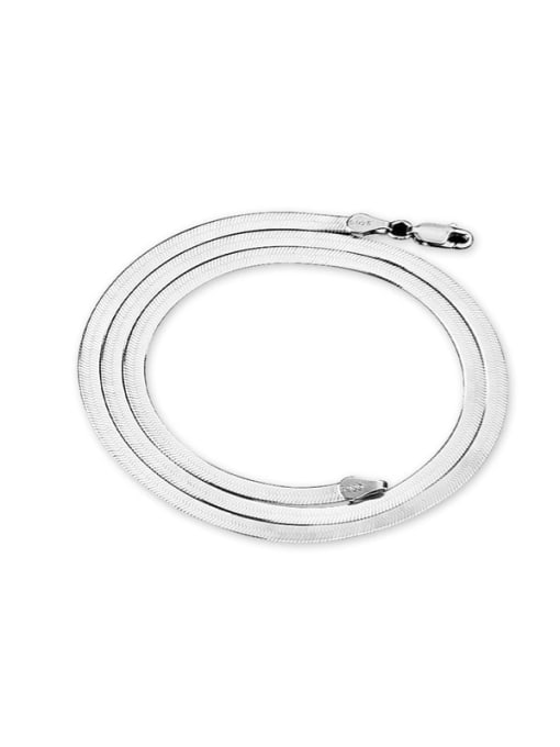 LM 925 Sterling Silver flat Snake Chain 0