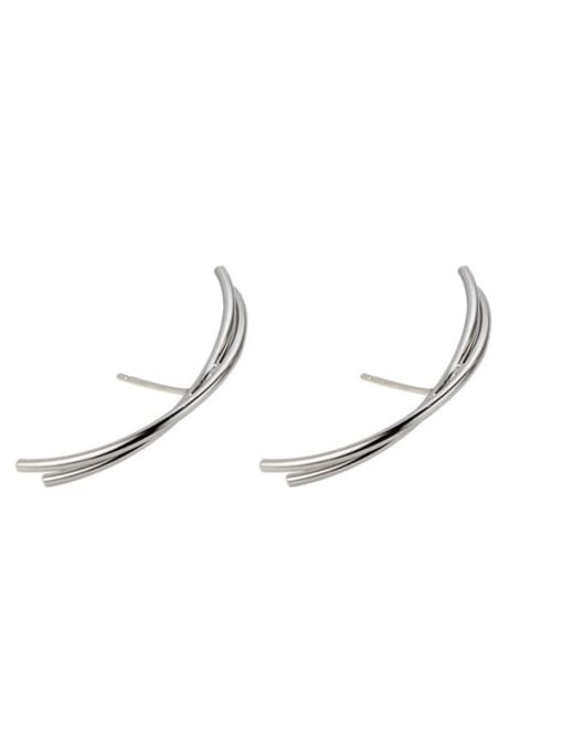 LM 925 Sterling Silver Minimalist Ear Cuff Earring 2